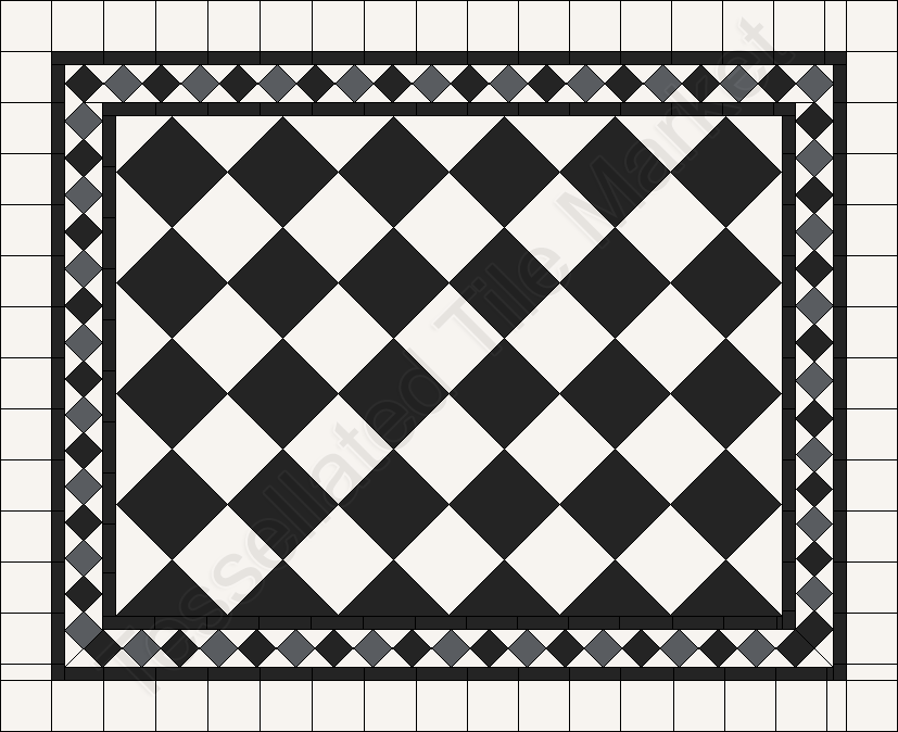 Our Tessellated Tiles -  Checkerboard 150 #01