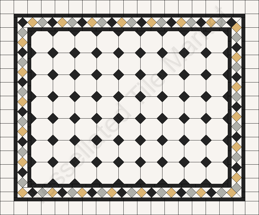 Our Tessellated Tiles -  Octagon 150 #01