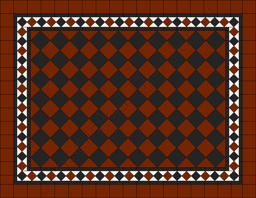Our Tessellated Tiles -  Checkerboard 100 #02