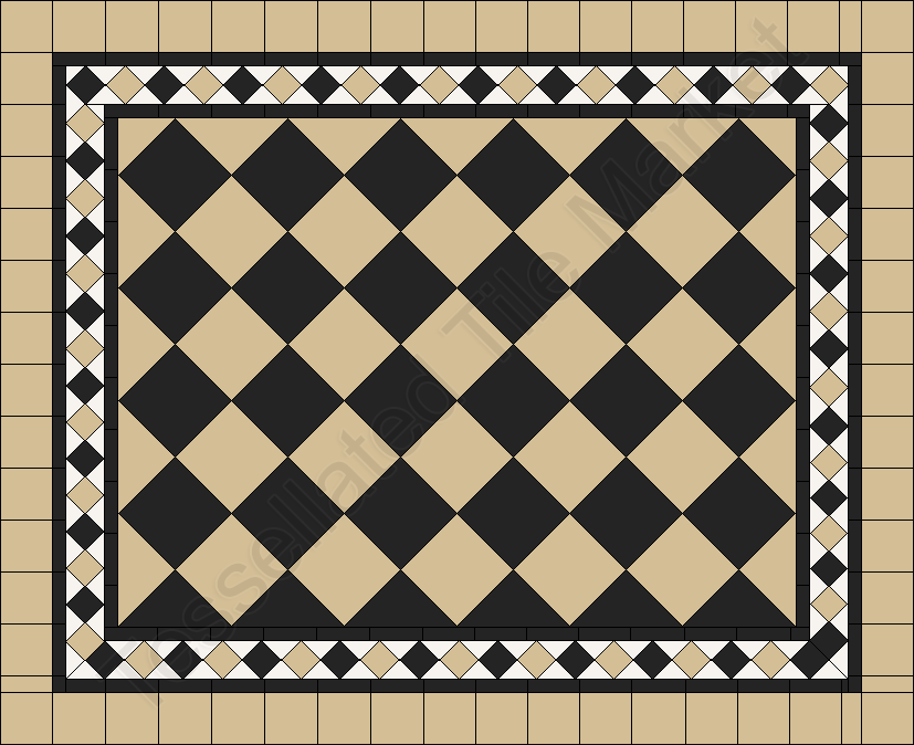 Our Tessellated Tiles -  Checkerboard 150 #03